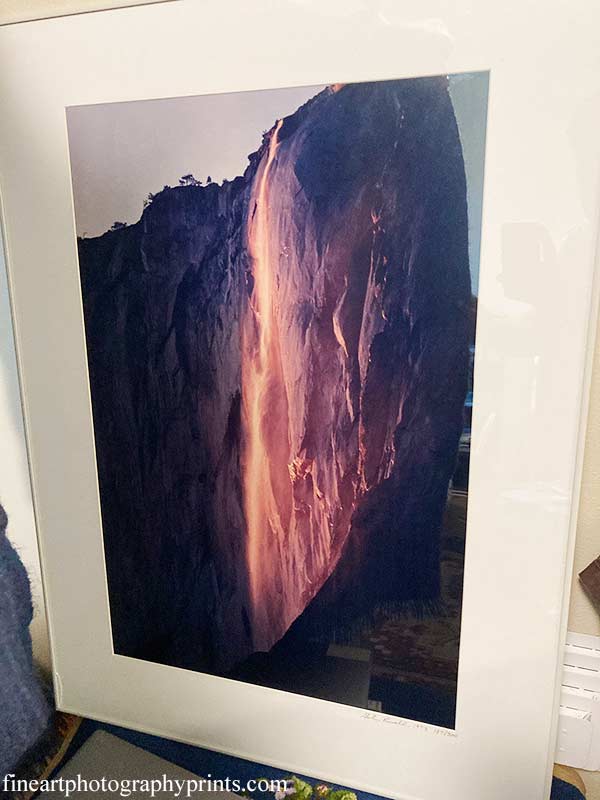 Galen Rowell's Last Light on Horsetail Fall Print'