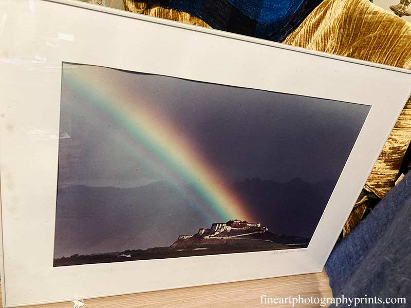 Galen Rowell's Rainbow Over The Potala Palace Print